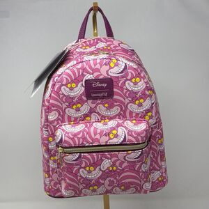 Disney Loungefly Cheshire Cat Mini Backpack Alice In Wonderland Pink NWT